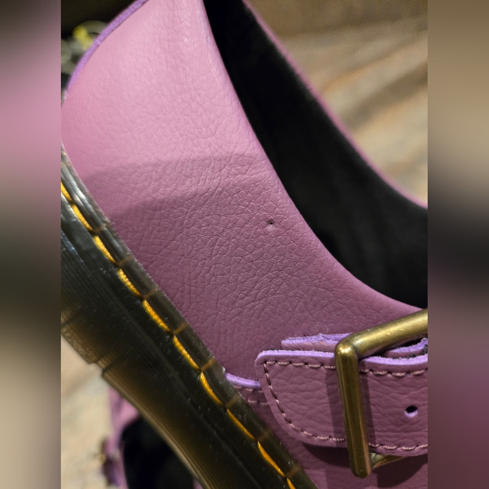 Dr. Martens Pink Leather Women's Shoes - Picture 9 of 9